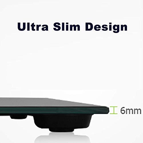 Sansui Sansui Digital Personal Human Body Weighing Scale, Bathroom Weight Machine with Large LCD Display, 150 kg (Black)