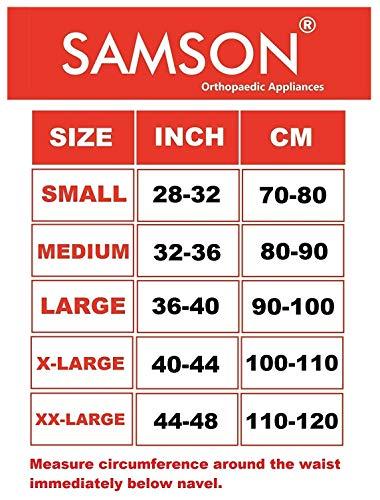 Samson Orthotics Samson Lumbo Sacral Belt (Double Support) - Light Weight, Long Life, Custom Fit (For Vertebral Fracture, Spinal Injuries, Lumbar Spondylitis & Postural Fatigue) (For Women & Men) (Size : XXXX-Large, 5