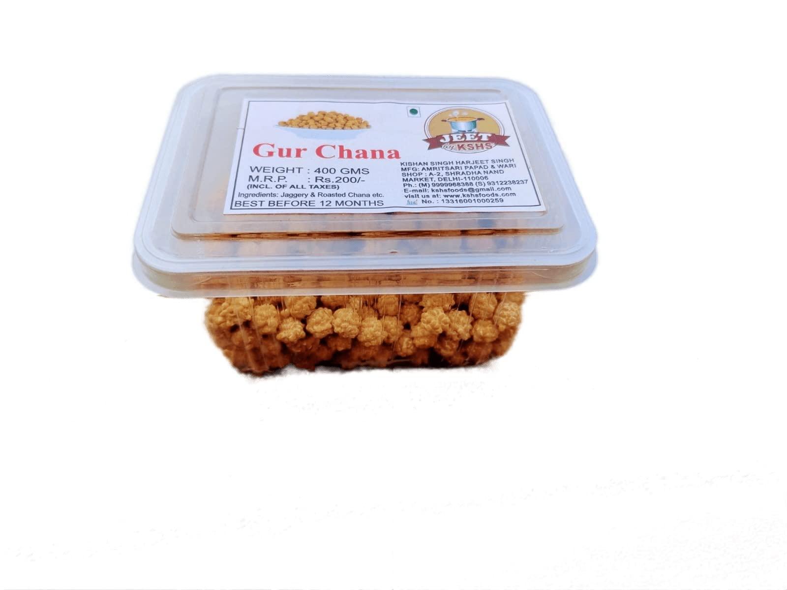 JEET by KSHS JEET by KSHS Gud Chana Snacks, Natural Jaggery with Roasted Chickpeas, Healthy Lite Snacks, Immunity Booster, Organic 900 grms