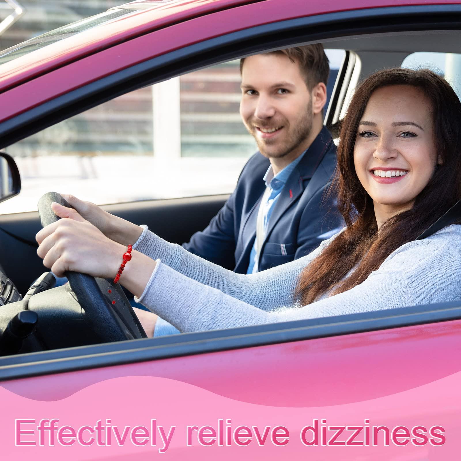 Sureio 6 Pieces Anti Nausea Wristband Adjustable Motion Sickness Bracelet Morning Sickness Sea Bands for Pregnancy Acupressure Seasickness Wristband for Kids Adults Nausea Car Sickness Travel Sickness