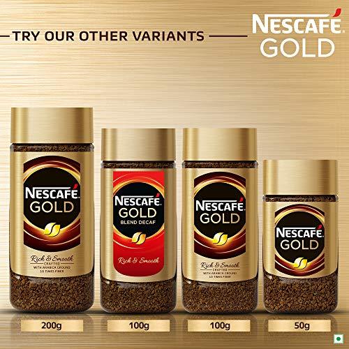 Nescafé Gold Nescafe Gold Blend Imported Decaf Coffee Powder, Glass Jar, Arabica and Robusta beans,100 g