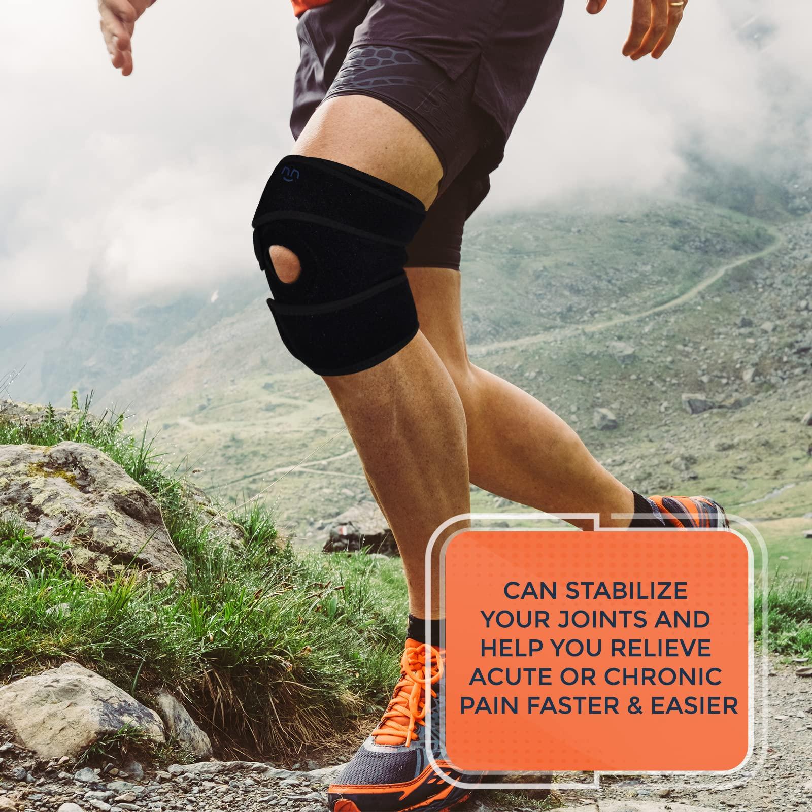 PERSANNA QUALITY OF LIFE Persanna Knee Brace For Women & Men - Adjustable Compression Sleeve Joint Support For Women & Men, Knee Support For Knee Pain. Meniscus Injuries, Arthritis Relief, Weightlifting, CrossFit, Workout,