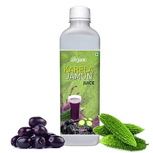 360 Degree Organic 360 Degree Organic Karela Jamun Juice for Controls Blood Sugar Levels | Fights Cholesterol | Helps Improves Digestion | Helps Build Immunity | Skin Wellness - No Added Sugar - 500 ml (Pack 1)
