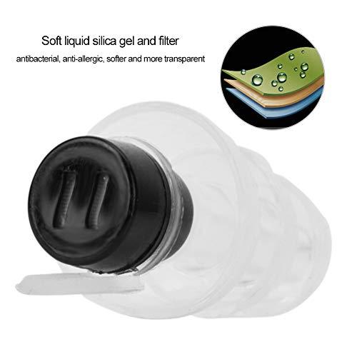 Dpofirs Earplugs, 27db Noice Reduction Rate Music Ear Plugs, High Fidelity for DJ Bars(black)