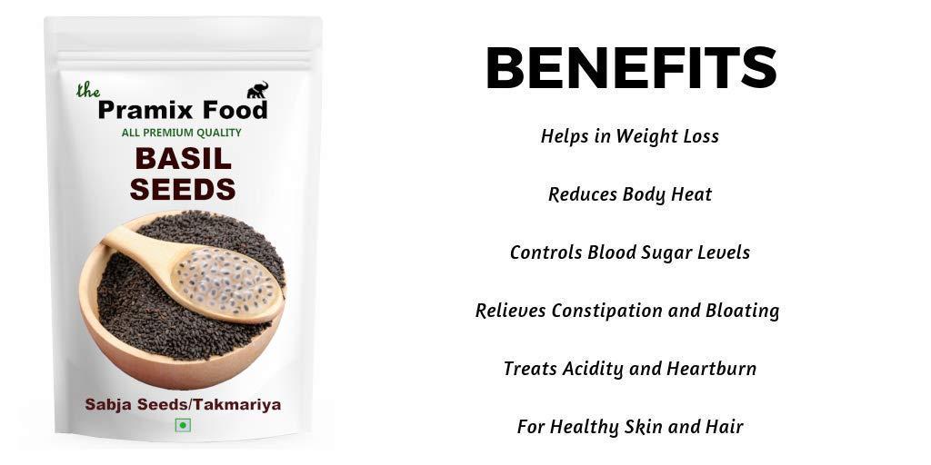 Pramix Pramix Premium Basil Seeds | Sabja Seeds | Takmariya, 900g