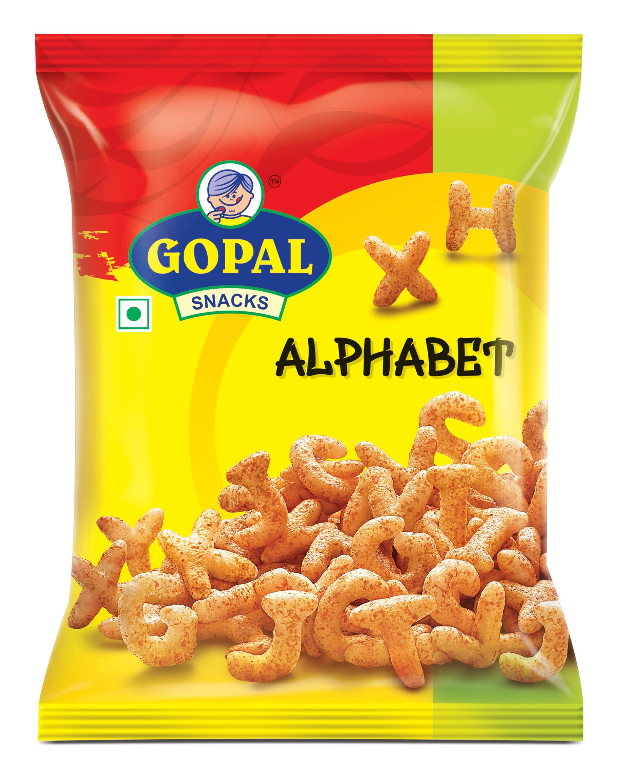 GOPAL NAMKEEN Gopal Namkeen Snack Pellets| Pack of 9 x 55g| 3 x Tomato Cup| 3 x Plane| 3 x Alphabt |
