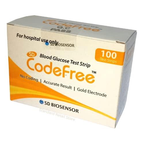 SD Codefree SD Codefree Blood Glucose Test Strips (Pack-200) - Glucometer Strips