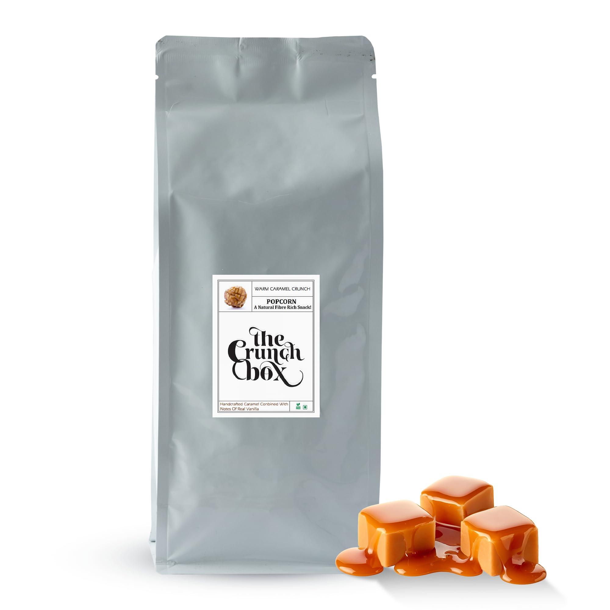 The Crunch Box The Crunch Box Ready to Eat Caramel Popcorn Value Packet | Perfect for Movie Nights, Road Trips, Game Nights, Evening Snacks, Parties and Gatherings - (500 gm)
