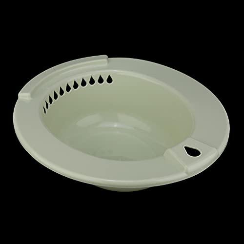 Luroze Edge Thickening Care Basin, Hemmoroid Treatment Sitz Bath, Perineal Hanging Hole Design Postoperative Care Elderly for Hip Cleaning Pregant(Green)