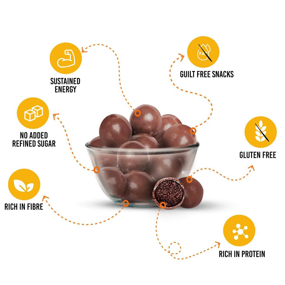 EAT Anytime EAT Anytime Mindful Hazelnut Protein Energy Balls, 30% Whey Protein Snack, Pack of 3-300g (10 Protein Balls x 10g)