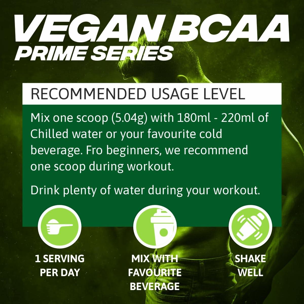 MuscleTrail MUSCLETRAIL Vegan BCAA Prime Series, 90 Serving (Imported, Made In Canada)|Berry Blast| 2.5g L-Leucine, 1.25g L-Isoleucine & 1.25g L-Valine (Berry Blast )