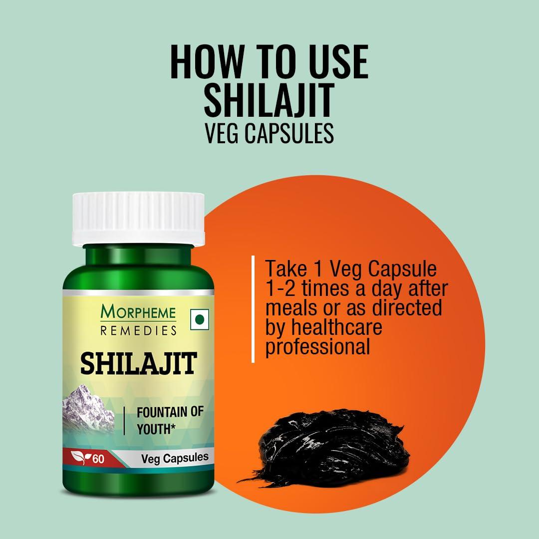 Morpheme Remedies Morpheme Remedies Shilajit 500mg Extract 60 Veg Caps - 6 Bottles