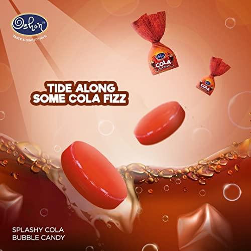 oshon Oshon Splashy Cola Bubbles Candy Jar - 100 Candies - Experience the Burst of Cola Flavour
