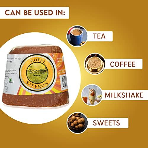 Royal Saffron Royal Saffron Chemical Free Jaggery Cubes 900g Natural Jaggery 100% Pure And Natural Gur 900 Grams pack