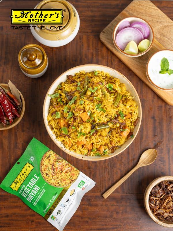 Mother's Recipe Mothers Recipe Vegetable Biryani Masala Mix 75gm Pack of 6 | Ready to Cook | Ready to Eat