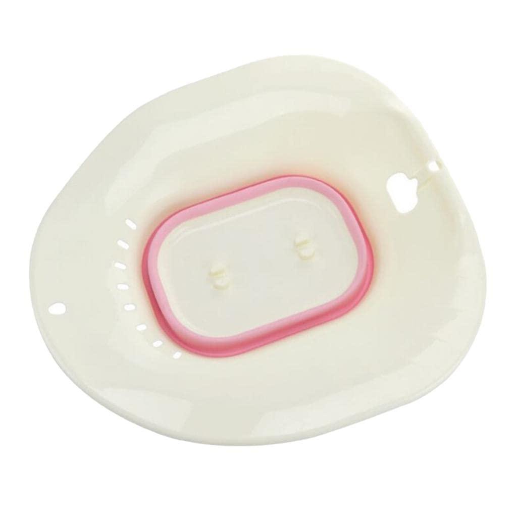 ATORSE ATORSE Foldable Plastic Sitz Bath Tubs Perineal Hemorrhoidal Soak Pain Relief Pink