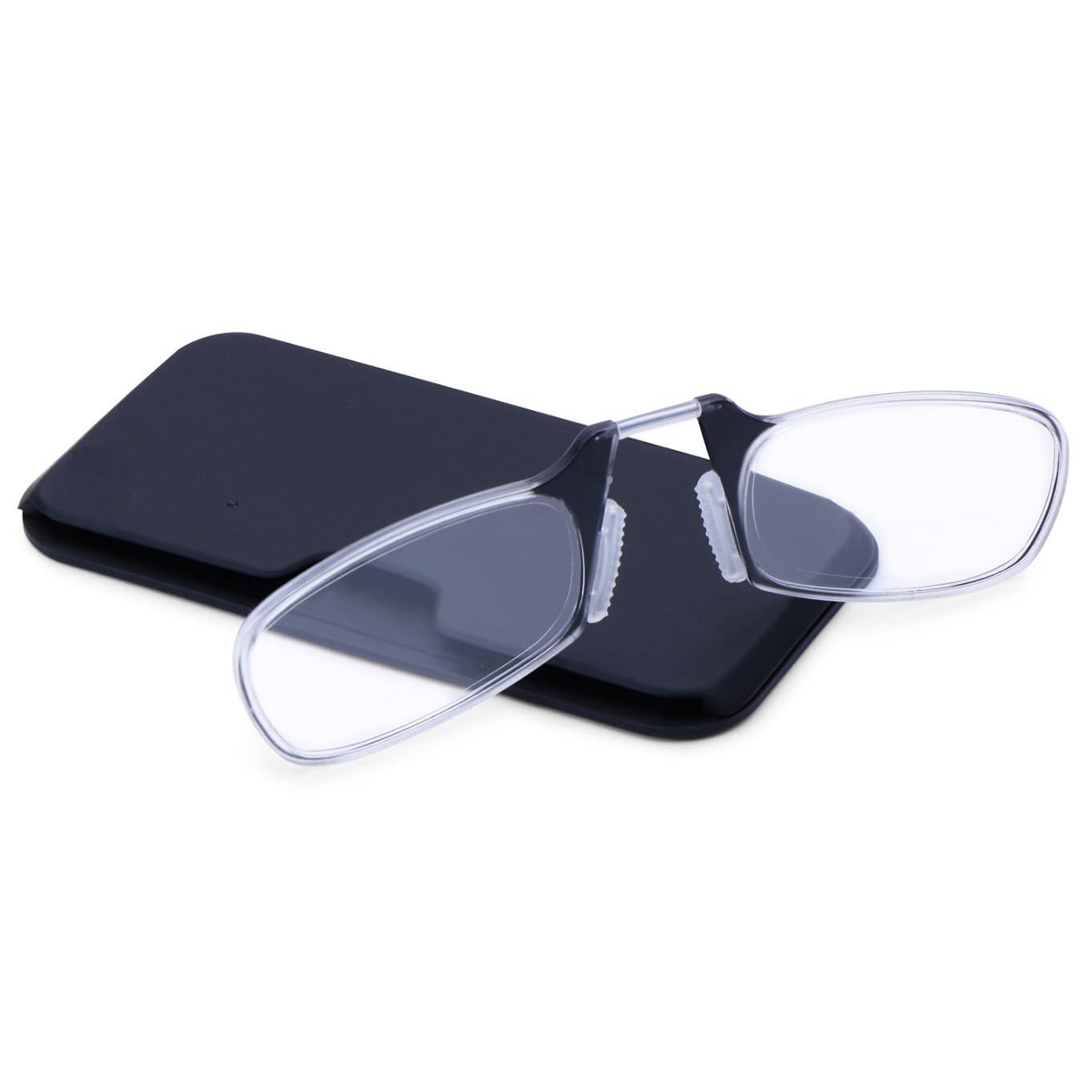 AEC AEC ID Nose Resting Reading Slim Corrective Eyeglasses With Phone Attachable Case (+1.50, Black)