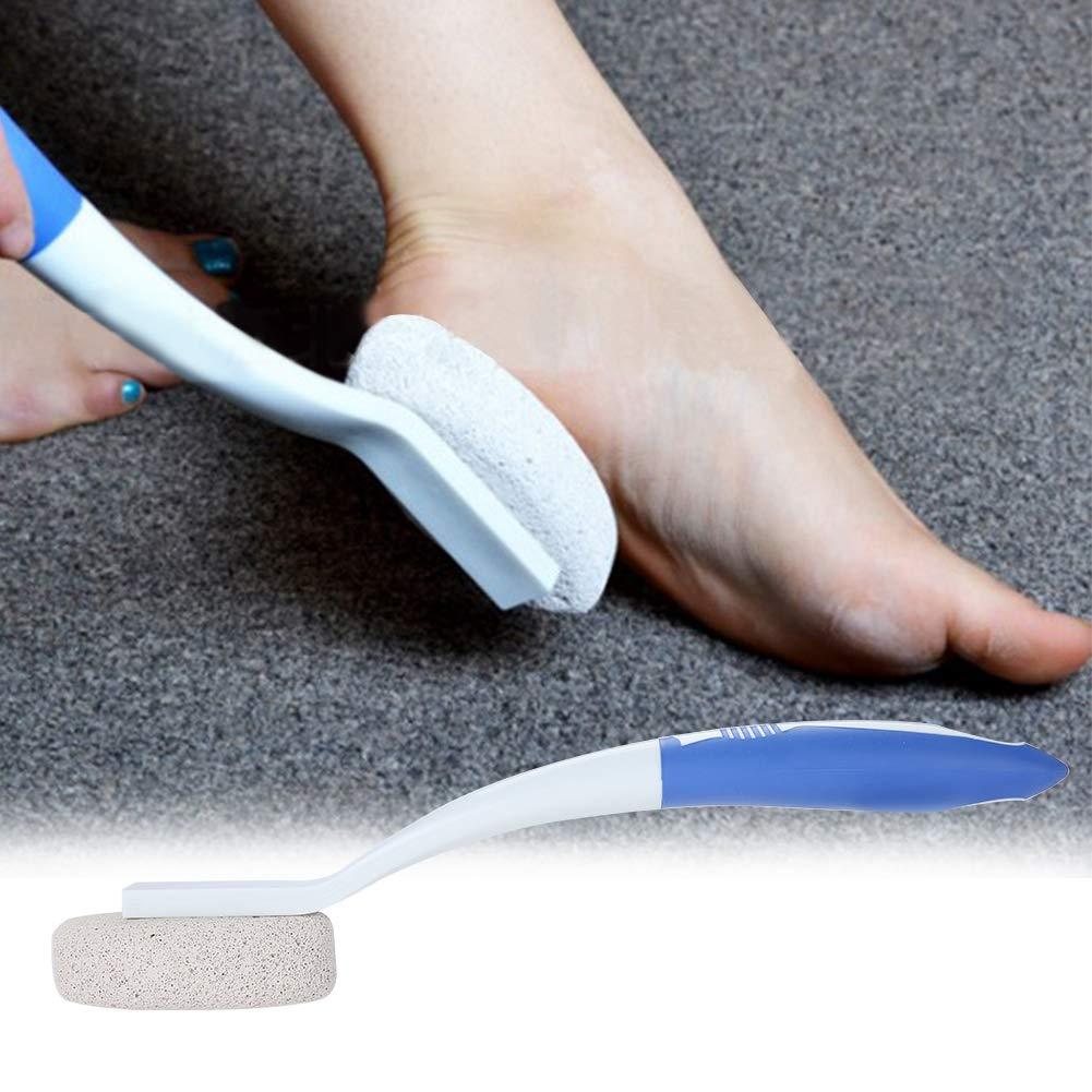 Semme Foot Pumice with Handle, Gentle Foot Exfoliator Scrubber for Dry, Dead Skin Feet Massage Cleaner Stone