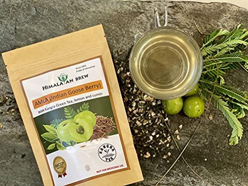 Himalayan Brew PURE AMLA Indian Goose Berry With Kangra Green Tea lemon and Cumin (Zeera) with pink salt