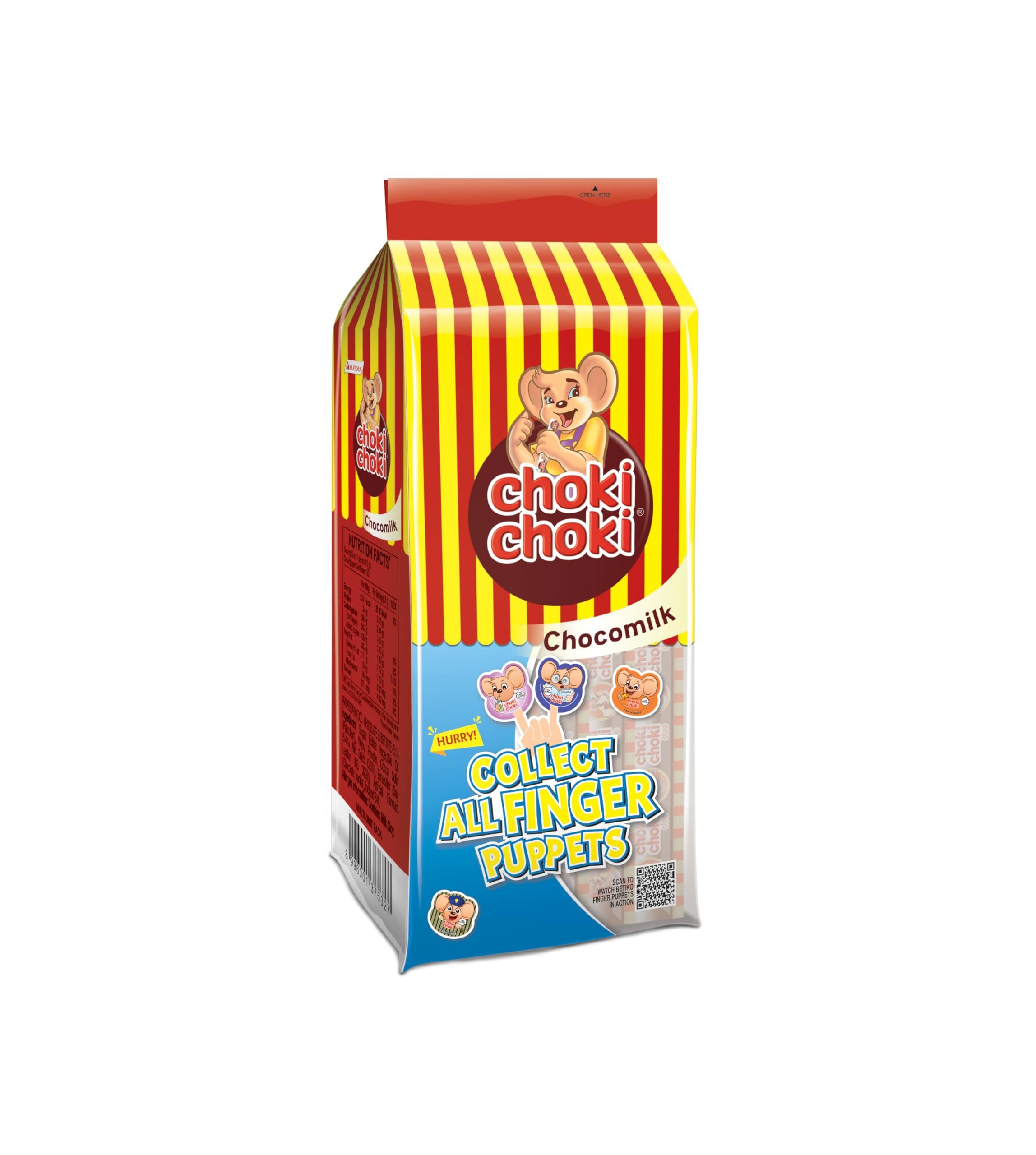 Choki Choki CHOKI CHOKI Choco Chocolate Milk Stick Pouch - 250gram |50 Pieces In Each||Pack Of 5 |