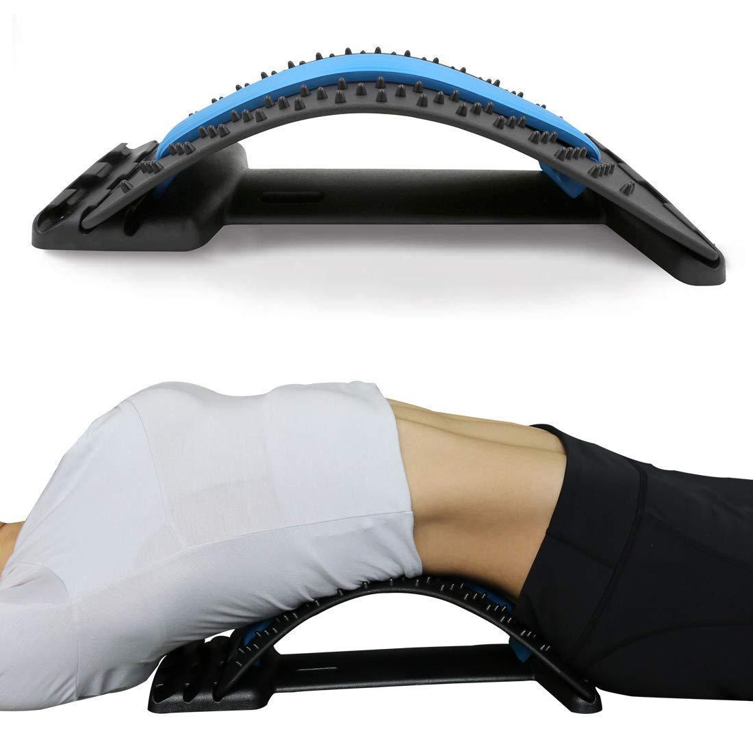 Krupanidhi Krupanidhi back stretcher spinal curve relaxation device dezire alpha spine pain relief equipment support lumbar lumber for chair products lower devices massage