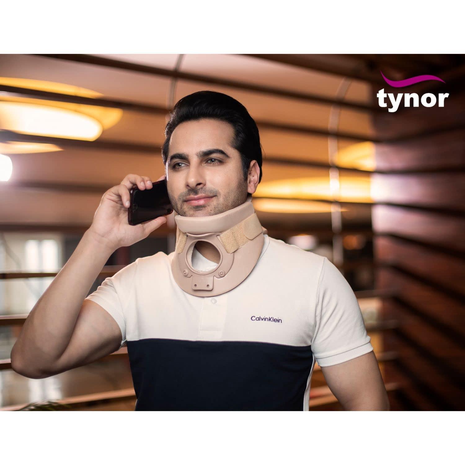 TYNOR Tynor Cervical Orthosis (Philadelphia) Plastazote, Neck Brace for Cervical Support & Injury Recovery | Lightweight & Comfortable, for Post-Operative & Neck Stability | Pack of 1 (Beige, Medium)