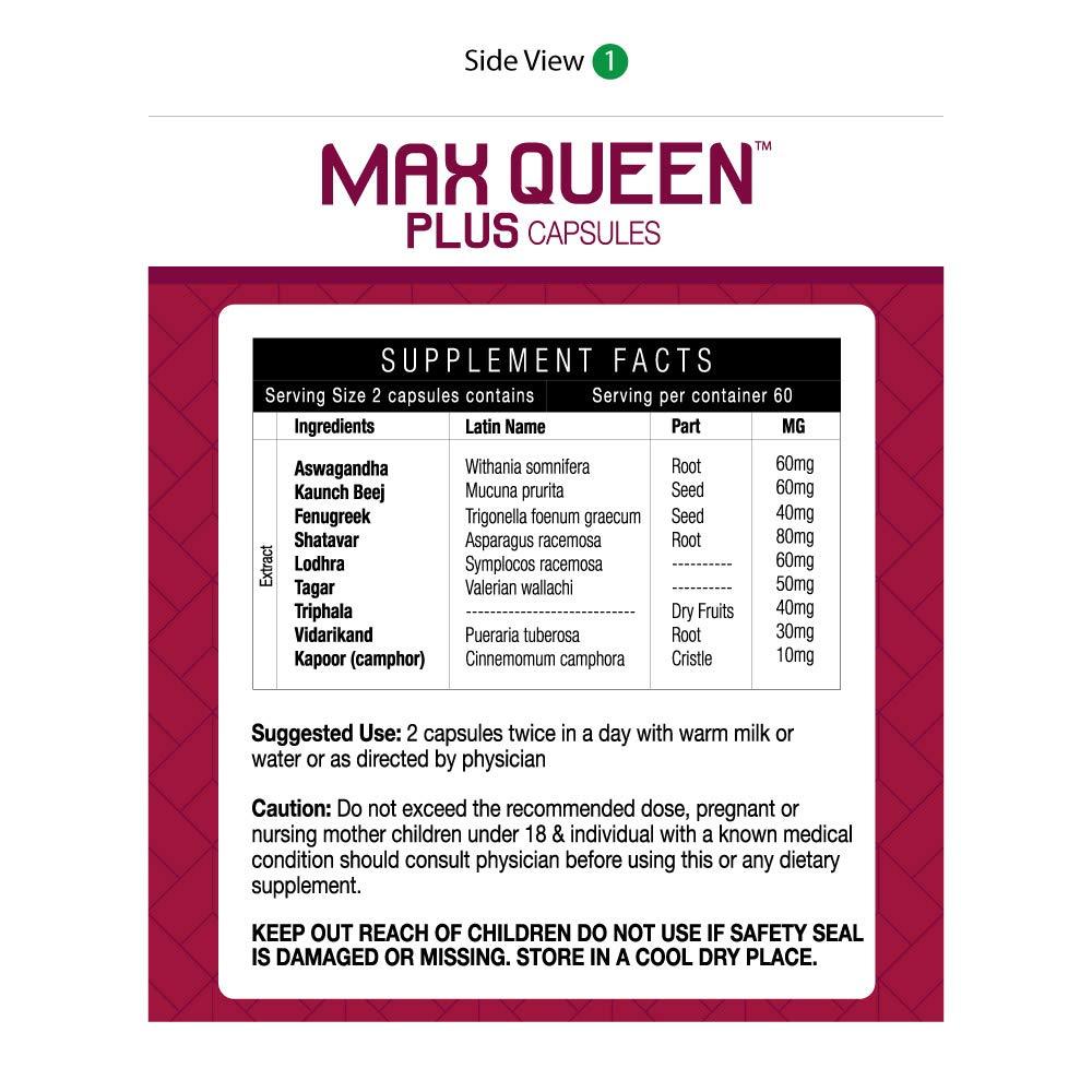 Max Ayurveda Max Ayurveda Musli Special Capsules (For 45 Plus Men) & Queen Plus Capsules For Women (60 Capsules + 60 Capsules)