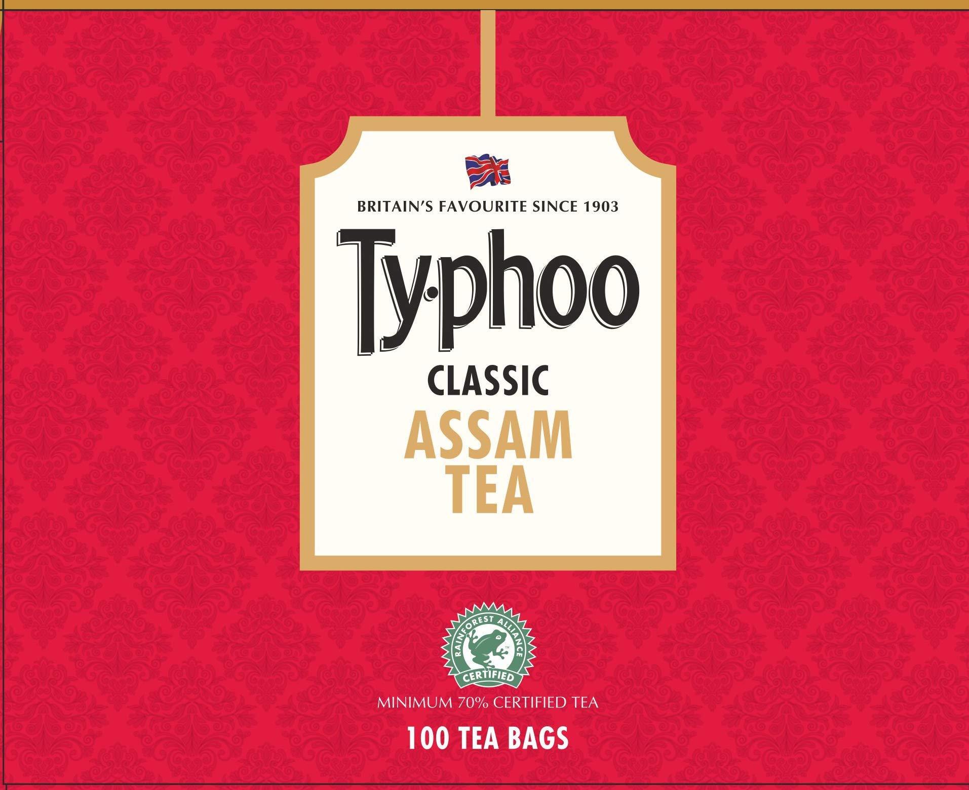 Ty-phoo Typhoo Delicious Masala Tea Bags Enriched with Cardamom, Nutmeg, Clove & Cinnamon, 25 Tea Bags & Typhoo Classic Assam Tea, 100 Tea Bags