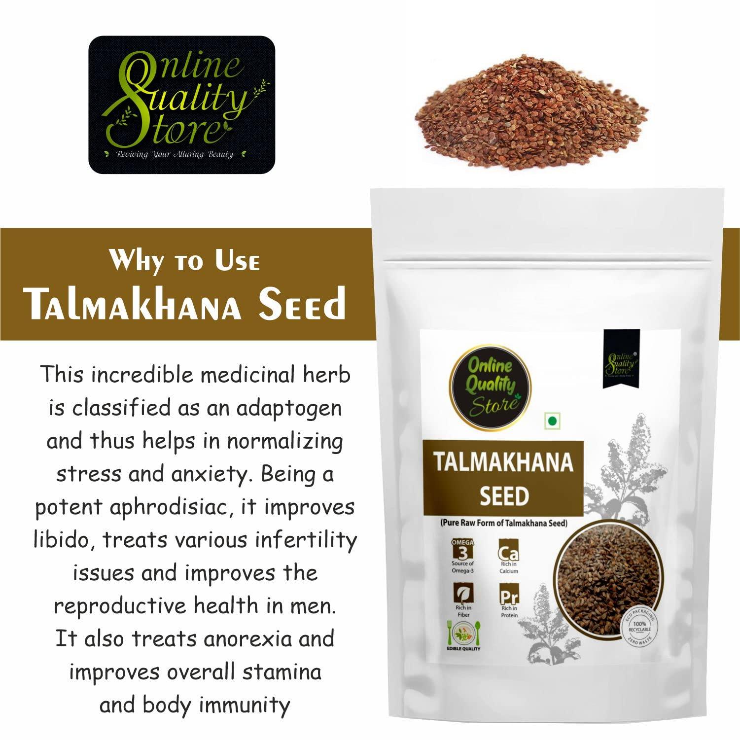 Online Quality Store Online Quality Store Talmakhana Seeds - 100g | Talmakhana Beej | Kokilaksha Beej | Raw Talmakhana | Asteracantha Longifolia