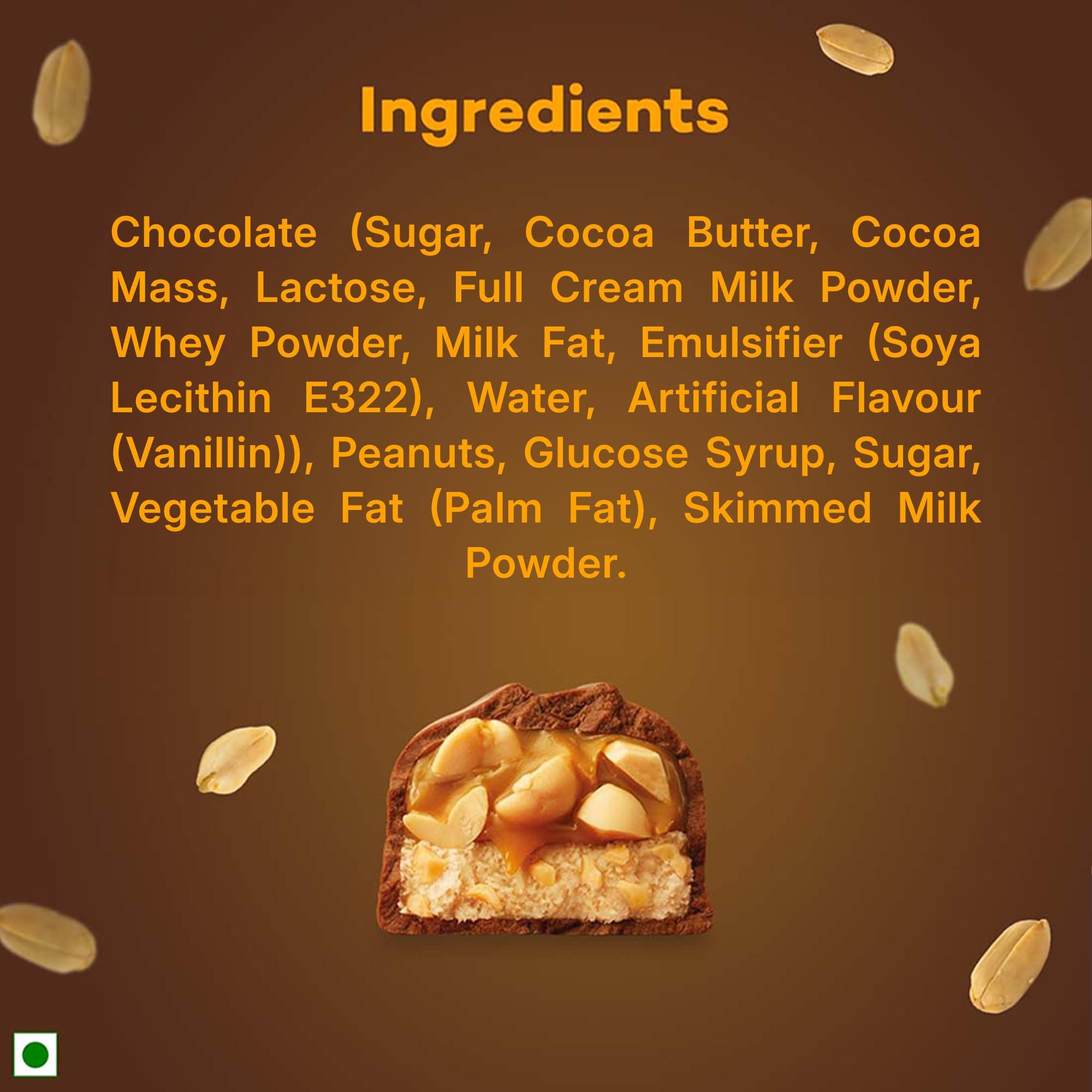 Snickers Snickers Peanut Filled Chocolate Value Pack | 3 Peanut Chocolate Bars | Loaded with Roasted Peanuts, Nougat & Caramel Delight | Imported Chocolate | Pack of 4 - 135 gram