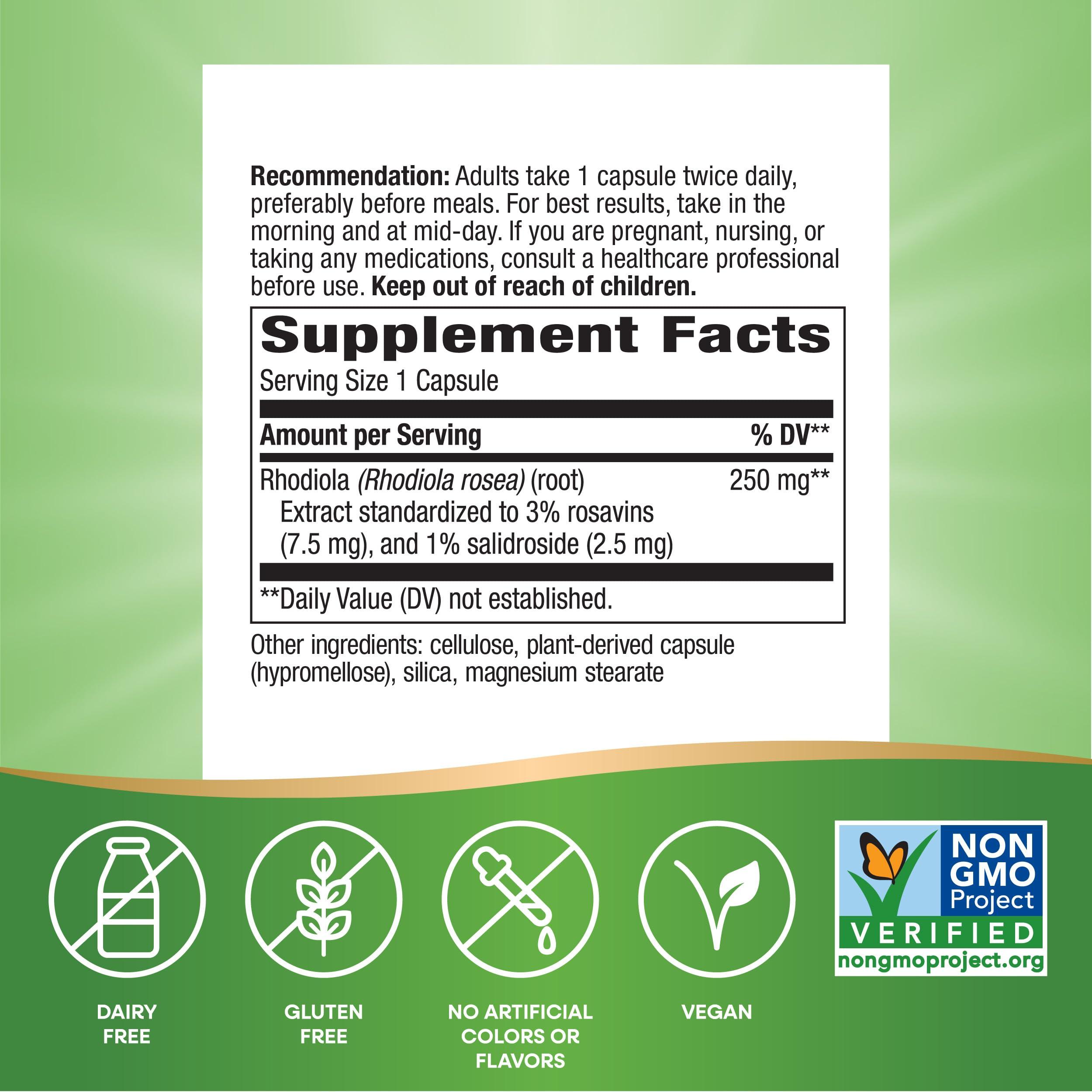 NATURE'S WAY Nature's Way Rhodiola Rosea 60 AD