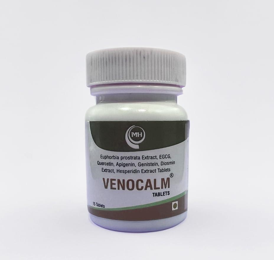 Medilife Healthcare Medilife Healthcare VENOCALM Tablets | New & Improved | In Bottle pack of 15 Tablets | Painful hemorrhoids | Bleeding hemorrhoids | Varicose veins | Anal fissure |15 Tabs Bottle Pack
