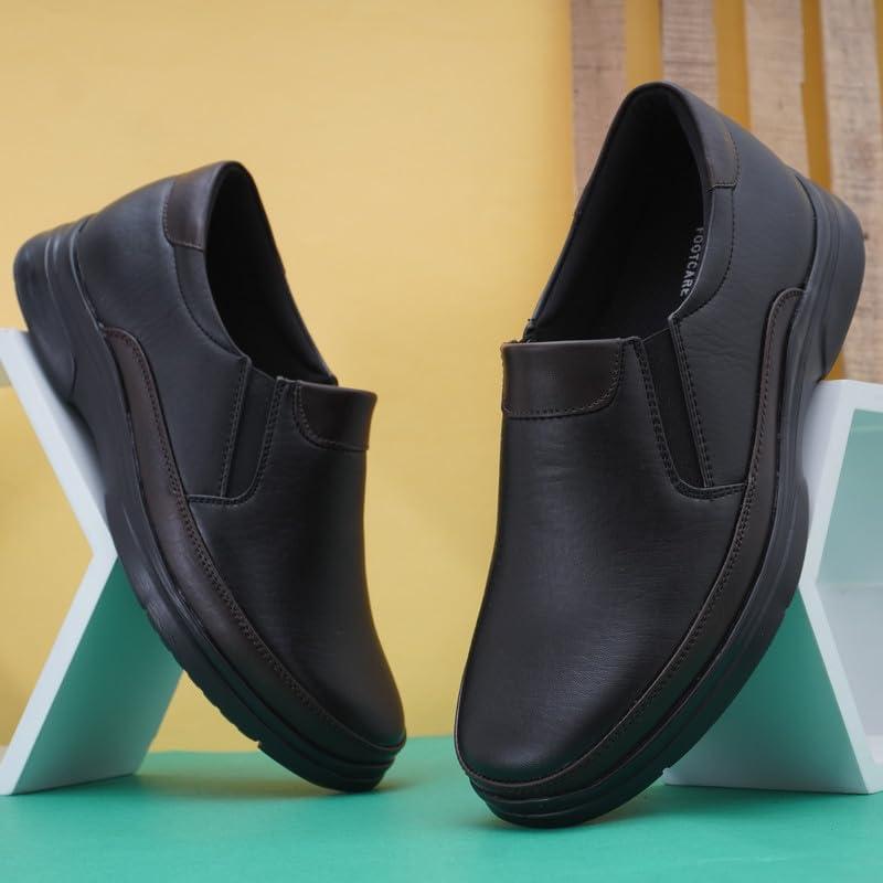 HEALTH FIT HEALTH FIT Orthopedic & Diabetic Shoes Breathable Soft Sole Ultra-Lightweight Shoes for Men\'s 1731 BK 11 UK Black