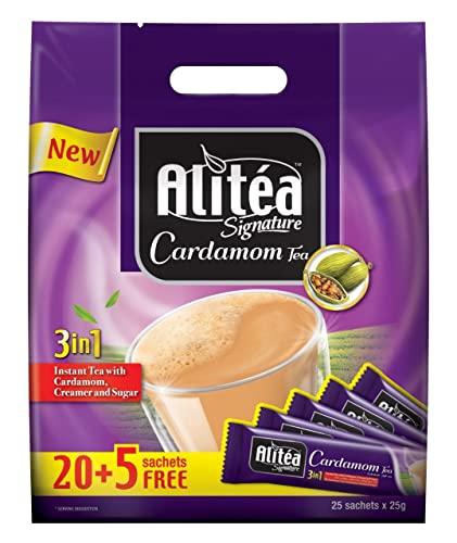 Alitea Alitea Signature Cardamom 3 in 1 Instant Tea 25 Sachet Packet, (25 X 25g), 625g