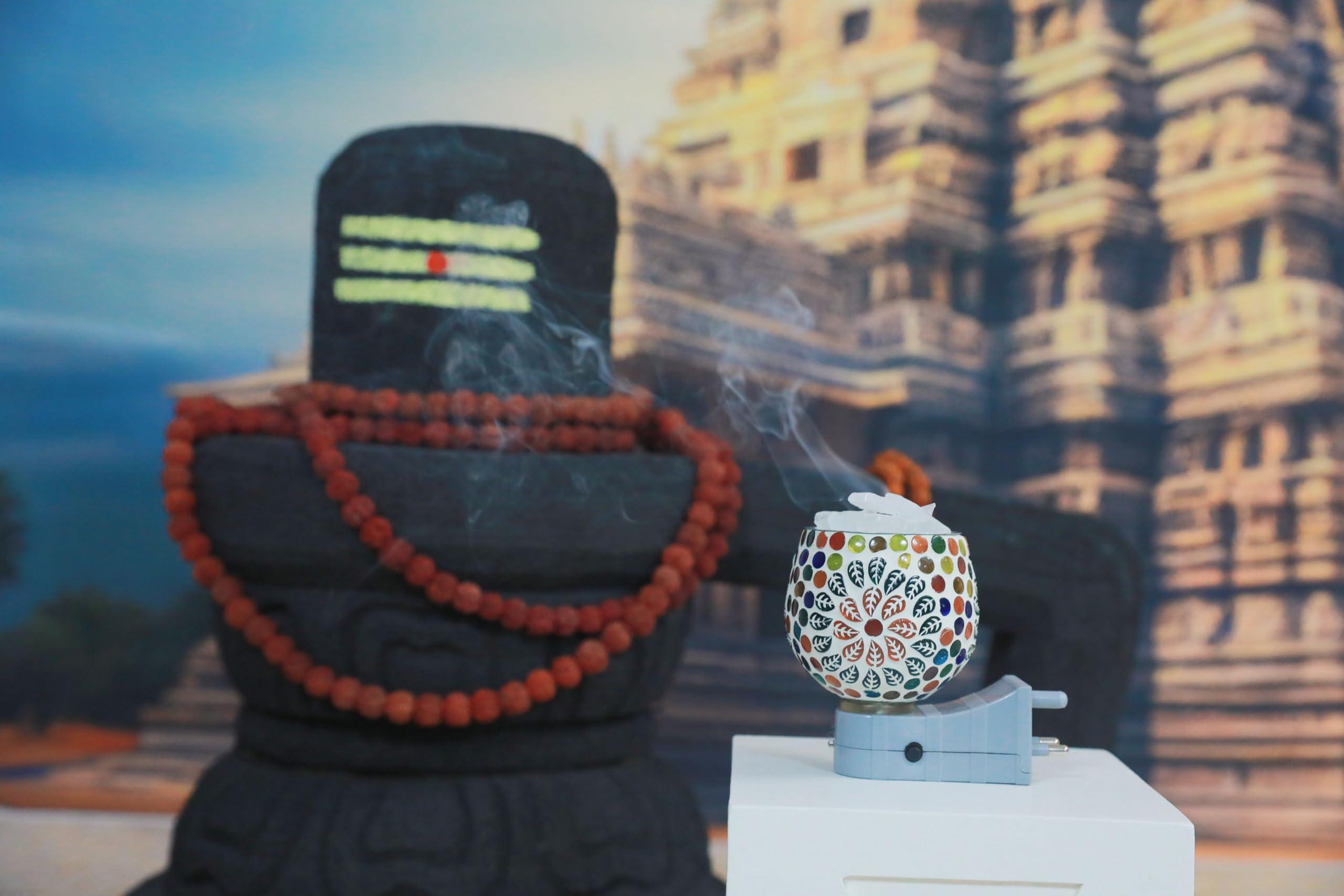 SIRI TRADERS Gayatri\'s Premium Electric Vedic Kapoor Dani/Diffuser (Ceramic)