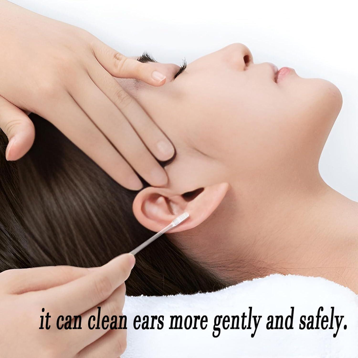 Cazuela Cazuela Ear wax Cleaner Stick - Ear Swabs Pick Reusable Ear Cleaner Soft Silicone Ear Pick For Ear Wax Removal Tool, Ear Pick For Ear Cleaning, Ear Buds Catcher For Older Adult Kid (24Pcs)