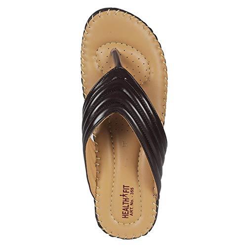HEALTH FIT HEALTH FIT Ortho Slippers-Dr Sandals for Women Suitable for Knee Pain, Diabetic & Orthopedic Footwear for Women HF355