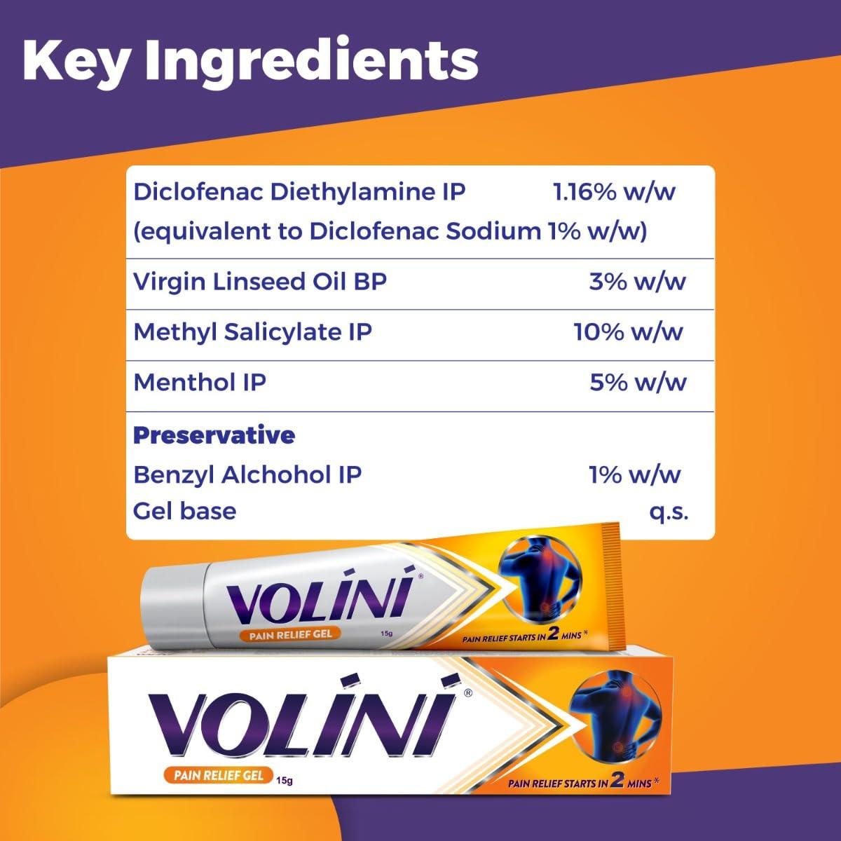 Volini Volini Gel 15gm x Pack of 12