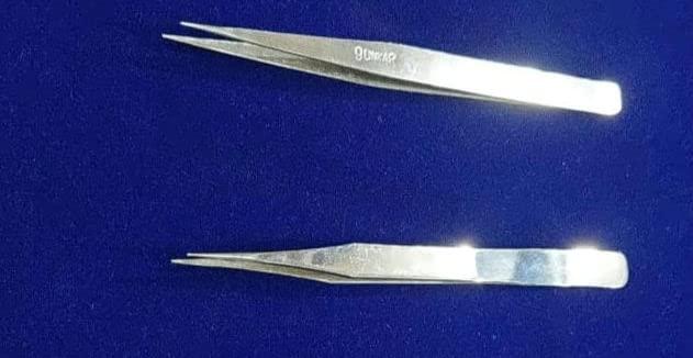Shyam Sarowar Jewellery Tools 8013077834 Jewellery tools Chimti 2 in 1 Tweezer Set, Diamond picking tweezer.