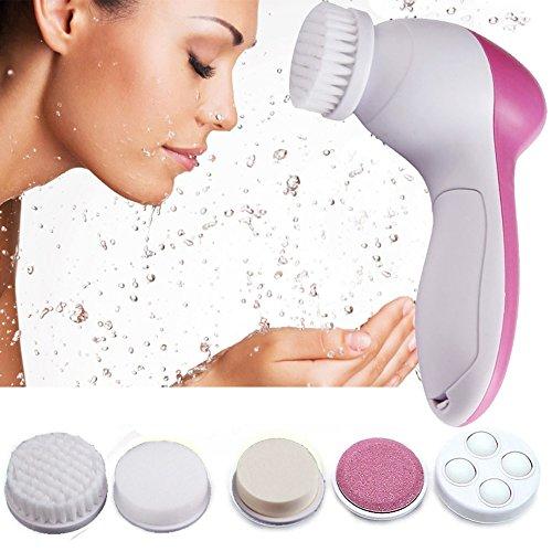 Cloudmall Cloudmall 5 in 1 Electric Pore Cleanser Body Cleaning Massage Wash Face Cleansing Machine Facial Mini Ski...