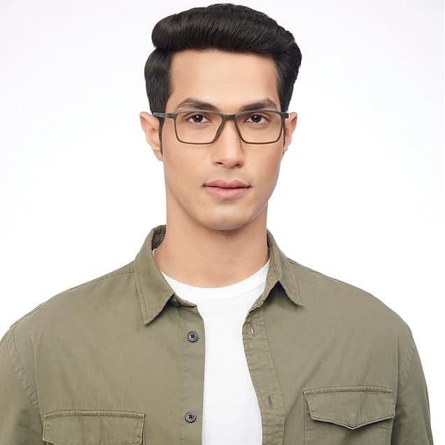 LENSKART BLU LENSKART BLU | Zero Power Blue Cut Computer Glasses | Anti Glare, Lightweight & Blocks Harmful Rays | UV Protection Specs | Green | Women | Large | LB E14452