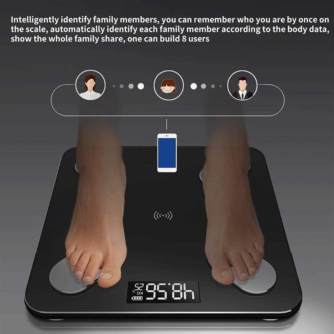 Cospex Cospex Bluetooth Body Fat Monitors Digital Scale for Bathroom Scale Measure Weight and Body Fat BMI Body Composition Analyzer Kitchen Scale(with 2 year replacement warranty)