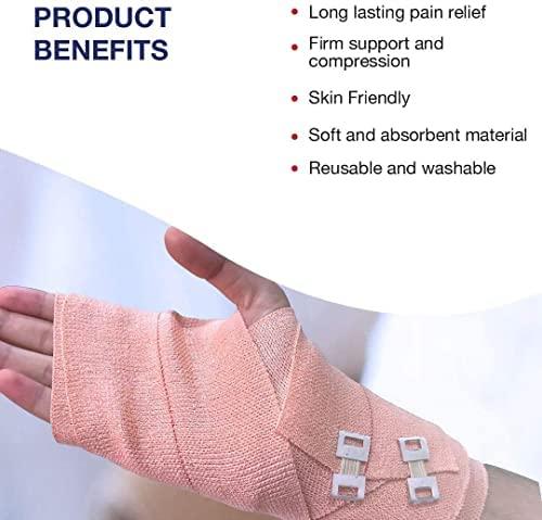 Generic Cotton Roll Crepe Bandage With Fast Edges for Wrist, Arm, Shoulder, Ankle, Calf Pain (6cm X 1.4mtr) Crepe Bandage (6 cm) (4 Bandages)