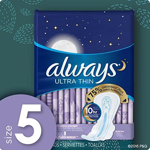 Always Always Ultra Thin Extra Heavy Overnight Pads - 34 CT