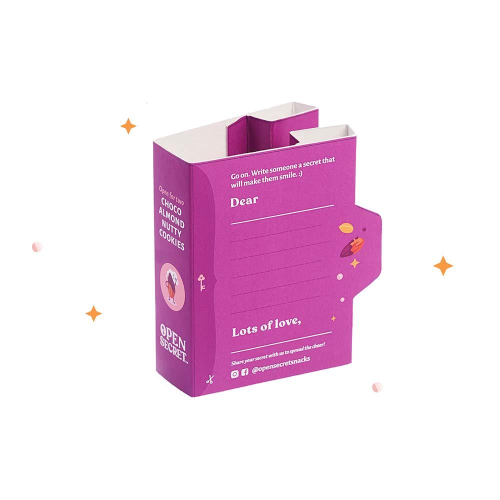 Open Secret Open Secret Biscuits|Pack Of 15|Cookies, Cookies Biscuits, Chocolate Cookies, Protein Cookies, Healthy Cookies, Premium Choco Almond Cookies, Cookies Gift Packs (Pack Of 15 X 2 = 30) - 0.84 Kg