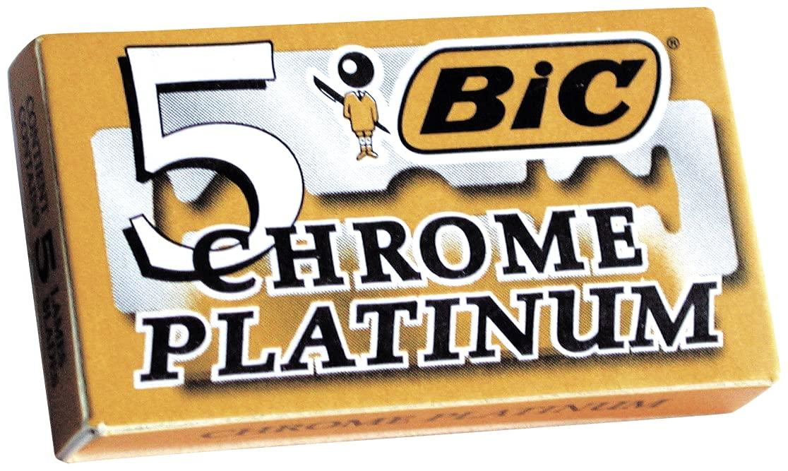 BIC 50 BIC Double Edge Razor Blades Chrome Platinum