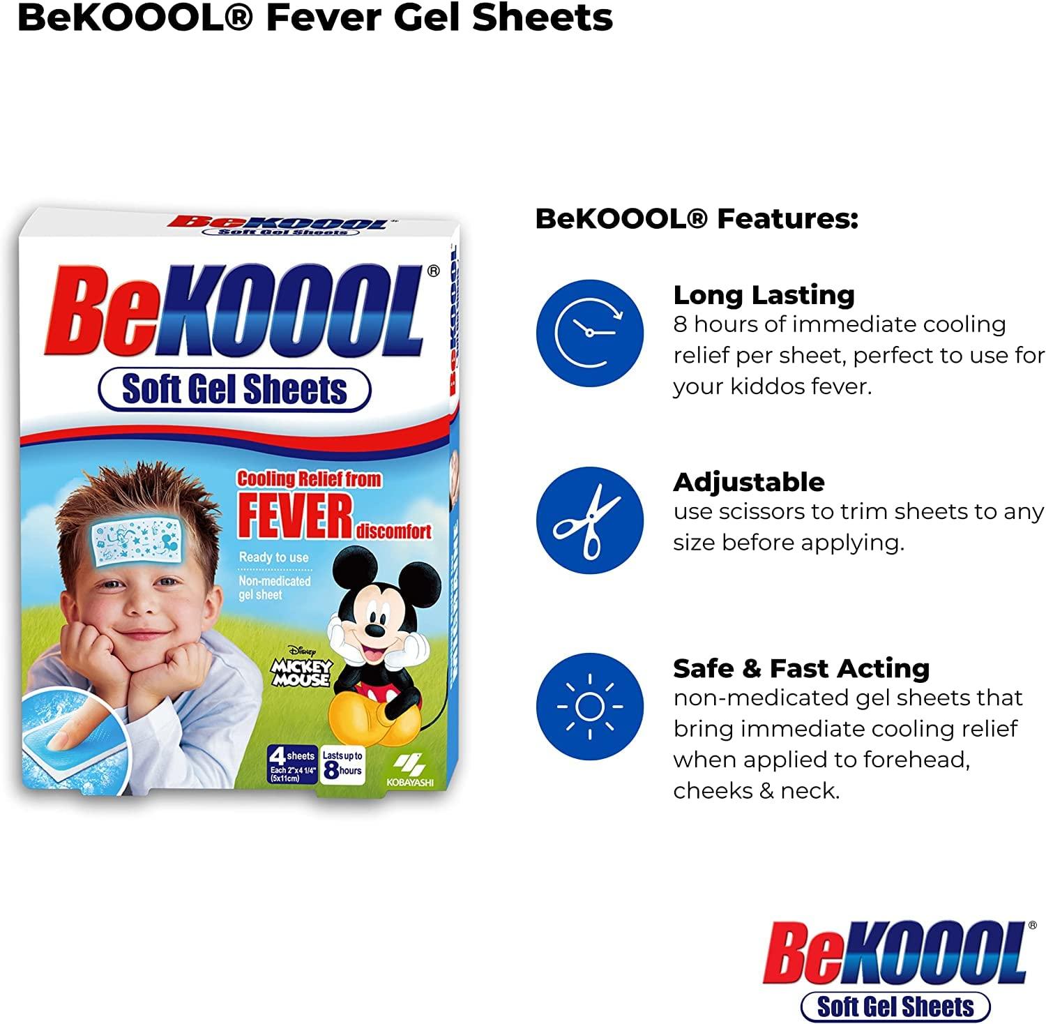 BeKoool Be Koool Be Koool Soft Gel Sheets For Kids Pack of 3