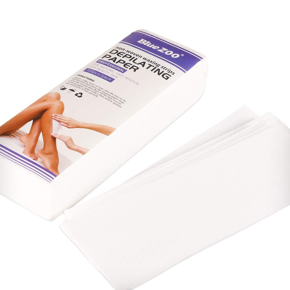 Qnotici Blue Zoo 100pcs/bag Non-Woven Waxing Strips Depilating Papers Hair Remove Wax Paper Hair Removal Accessories