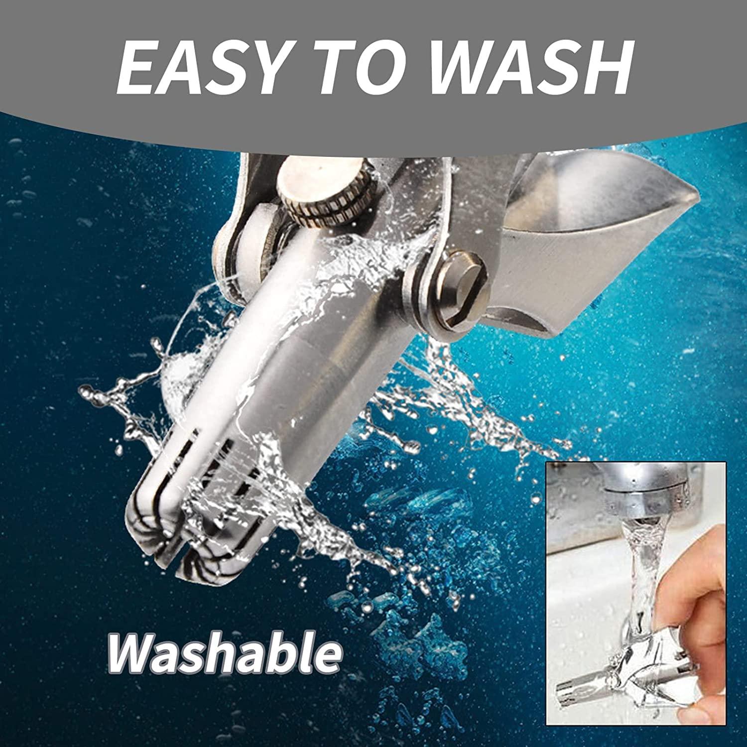 Citaaz Citaaz Manual Nose & Ear Hair Trimmer (No Batteries Required)- Portable Stainless Steel Nose Hair Remover for Men & Women/Professional Manual Nasal Shaver (Silver)