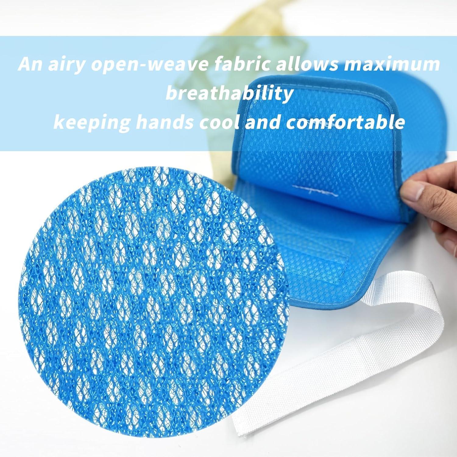 tradehub Trade Hub Safety Control Mitts Dementia Gloves - Medical Hand Glove Hospital Hands Restraints Prevent Finger Harm Fixed Gloves for Medical Restraints Patient for Elderly